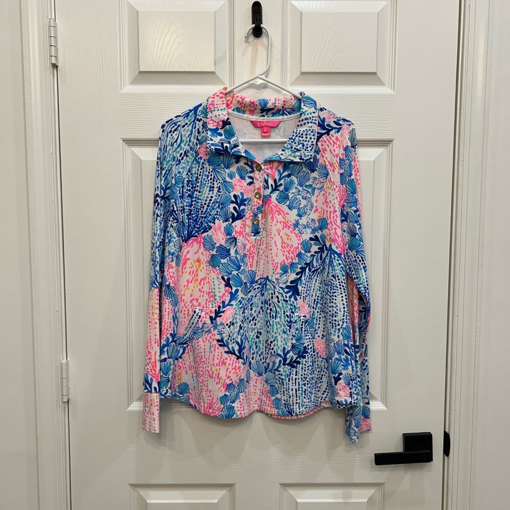 LILLY PULITZER Pullover Sweater with gold hardware 🎉FINAL LOW🎉